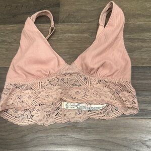 Free People Blush Lace Bralette